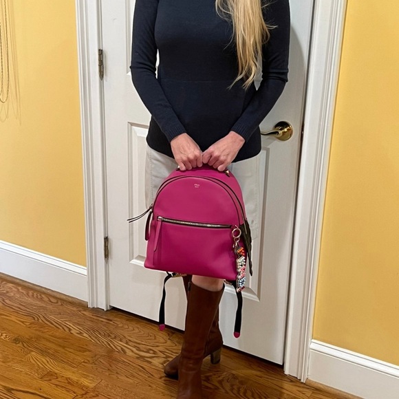 Fendi By the Way Leather Croc Medium Backpack - Picture 7 of 13